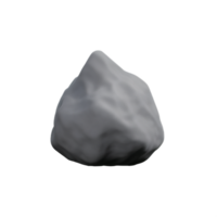 stone 3d rendering icon illustration png