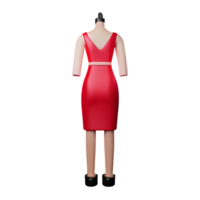 dress 3d rendering icon illustration png