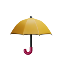 umbrella 3d rendering icon illustration png