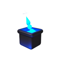 magic 3d rendering icon illustration png