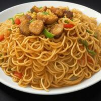 Pancit Canton, A Filipino Noodle Dish, AI Generated photo