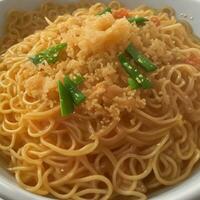 Pancit Canton, A Filipino Noodle Dish, AI Generated photo