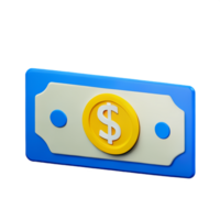 dollaro 3d interpretazione icona illustrazione png