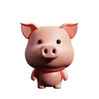 porc 3d le rendu icône illustration png