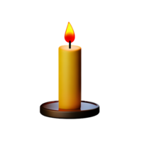 candela 3d interpretazione icona illustrazione png