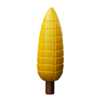 corn 3d rendering icon illustration png