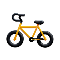 bicicleta 3d Renderização ícone ilustração png