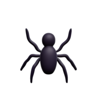 araignée 3d le rendu icône illustration png