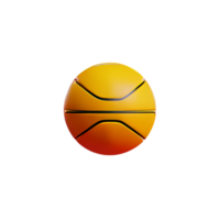 basketboll 3d tolkning ikon illustration png