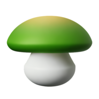 champignon 3d le rendu icône illustration png