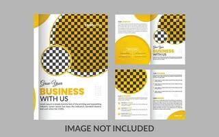 Creative Bifold Business Brochure Template vector