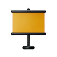 board 3d rendering icon illustration png