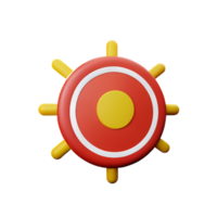 target 3d rendering icon illustration png