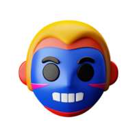 mask 3d rendering icon illustration png