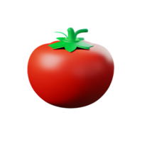 tomate 3d Renderização ícone ilustração png