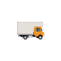 consegna camion, scatola camion png