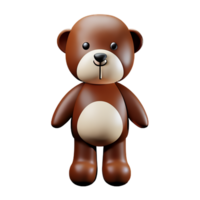 Urso de pelúcia Urso 3d Renderização ícone ilustração png