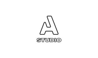 letter A logo. minimal design concept. vector