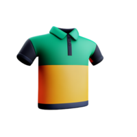 polo camicia 3d interpretazione icona illustrazione png