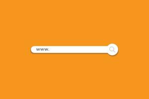 Web Browser, Search bar concept illustration vector