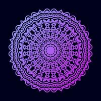 Gradient Decorative color Ornamental ethnic elements mandala Pattern background Design Pro Vector. vector