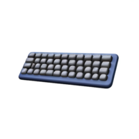 teclado 3d Renderização ícone ilustração png