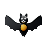 bat 3d rendering icon illustration png