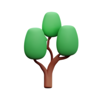 eucalyptus 3d rendering icon illustration png