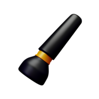 Black brush 3d rendering icon illustration png