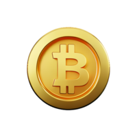 Bitcoin 3d Rendern Symbol Illustration png