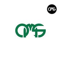 Letter OMS Monogram Logo Design vector