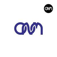 Letter ONM Monogram Logo Design vector