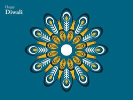 contento diwali hindú tradicional ornamento lámpara festival India elemento mandala chino Buda étnico vector