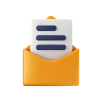 Mail 3d Rendern Symbol Illustration png