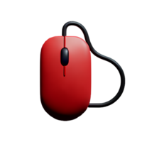 Souris 3d le rendu icône illustration png