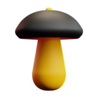 mushroom 3d rendering icon illustration png