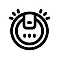 robot vacuum line icon. vector icon for your website, mobile, presentation, and logo design.