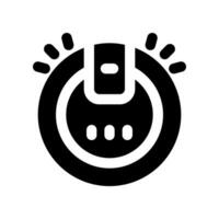 robot vacuum solid icon. vector icon for your website, mobile, presentation, and logo design.