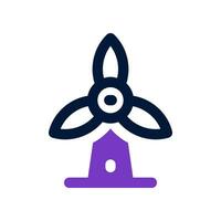 windmill dual tone icon. vector icon for your website, mobile, presentation, and logo design.