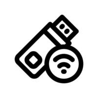 flash drive line icon. vector icon for your website, mobile, presentation, and logo design.