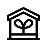 eco house line icon. vector icon for your website, mobile, presentation, and logo design.