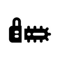 chainsaw solid icon. vector icon for your website, mobile, presentation, and logo design.