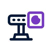 webcam dual tone icon. vector icon for your website, mobile, presentation, and logo design.