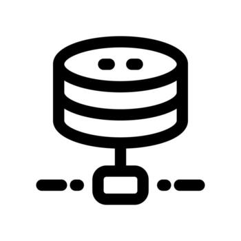 base de datos línea icono. vector icono para tu sitio web, móvil, presentación, y logo diseño.