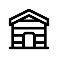 cabin house line icon. vector icon for your website, mobile, presentation, and logo design.