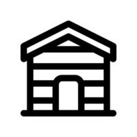 cabin house line icon. vector icon for your website, mobile, presentation, and logo design.