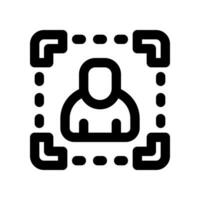 face detector line icon. vector icon for your website, mobile, presentation, and logo design.