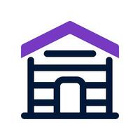 cabin house dual tone icon. vector icon for your website, mobile, presentation, and logo design.