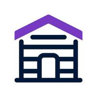 cabin house dual tone icon. vector icon for your website, mobile, presentation, and logo design.