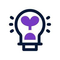 light bulb dual tone icon. vector icon for your website, mobile, presentation, and logo design.
